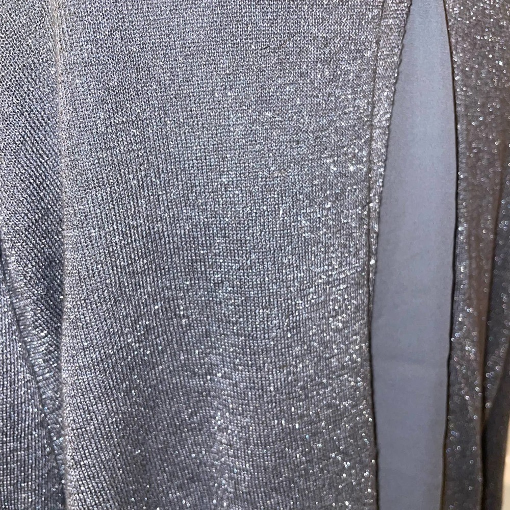 Joseph A. Silver Metallic Tunic Sweater - Picture 7 of 8